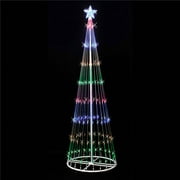 Vickerman X146380 Multi Light Show Tree with Multi-Colored LED Lights - 9 ft. x 36 in.