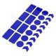 thumbnail image 1 of 24uds Azul Reflectante Pegatinas Cinta Impermeable Calcomanías para Coche, 1 of 1