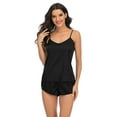 thumbnail image 2 of Mascarry Comfortable Silk Satin Pyjama Sleepwear Solid Soft Nightwear Loungewear Homewear Set, 2 of 8