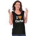 thumbnail image 5 of Love Heart Carbs Pizza Food Cute Tank Top Tee Shirt Women Brisco Brands S, 5 of 6