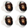 thumbnail image 2 of 4 Pcs Monkey Knobs for Kitchen Cabinet Cupboard Dresser Bookcase Drawer Pulls Handles Round Home Decor, 2 of 8