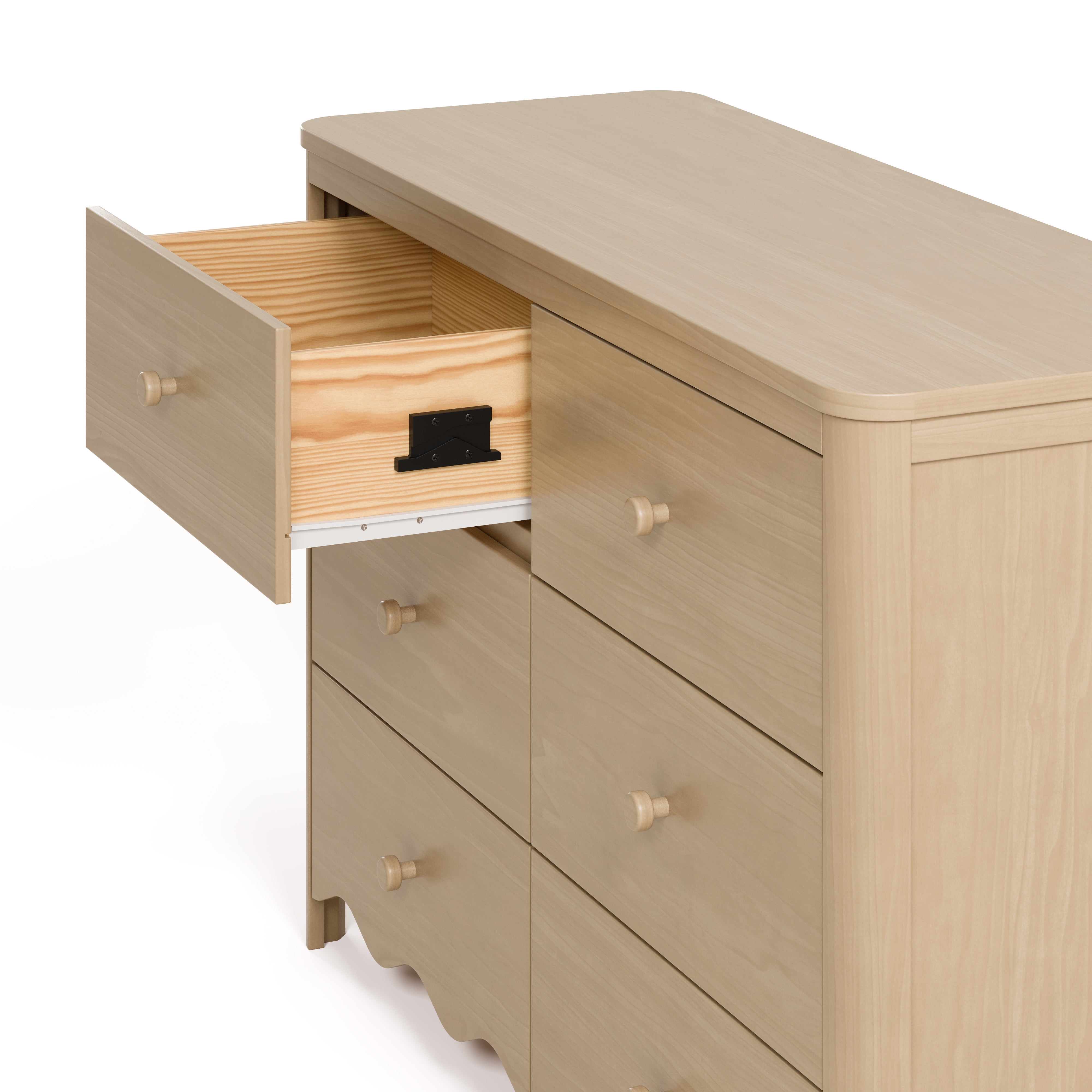 Art of Nursery by Storkcraft Casablanca 6 Drawer Nursery Dresser, Driftwood