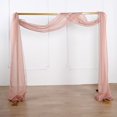 thumbnail image 2 of BalsaCircle Dusty Rose 18 feet Sheer Organza Curtain Panel Backdrop Drape Window Decorations, 2 of 8