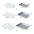 Anvazise 1 Set Multifunctional Stainless Steel Oven Baking Pan Grill