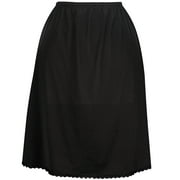 Valair Classic Short and Long Half Slip Skirt for Ladies and Girls 16'' Black, Size XS