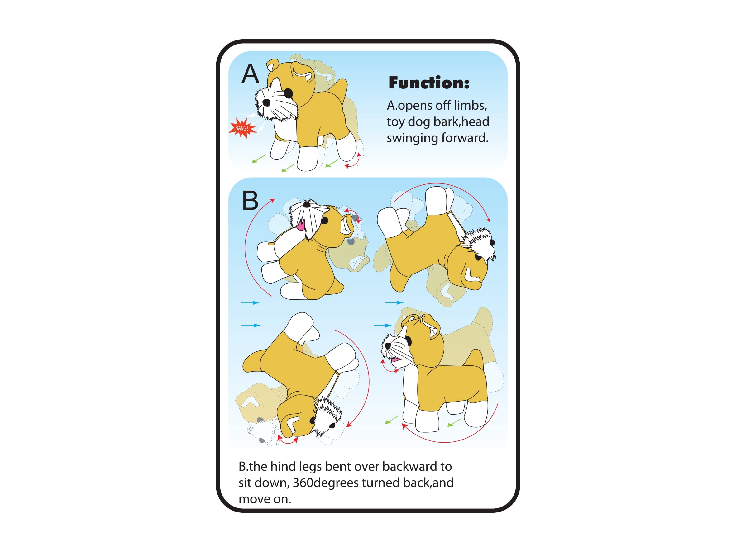 PlayWorld Cute Somersault Little Puppy - Barks, Sits, Walk, And Flips