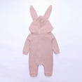 thumbnail image 5 of Odeerbi 2025 Infant Baby Boys Girls Cartoon Rabbit Ears Hooded Romper Jumpsuit Outfits, 5 of 9