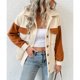 thumbnail image 2 of Long Sleeves Coat, Polyester Fiber Single Row Button Flap Pockets Lapel Coat  For Indoor ANGGREK Albaricoque S, 2 of 8