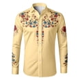 thumbnail image 4 of FINALGANG Boys Western Cowboy Shirt Kids Long Sleeve Shirts Printed Regular Fit Dress Shirt Boys' Button Down Shirts Western Festival Party Tops 8-9 Years, 4 of 4