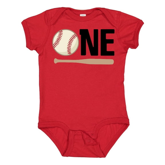 Inktastic 1st Birthday Baseball Boys First Boys or Girls Baby Bodysuit