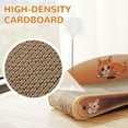 thumbnail image 4 of COZIWOW 2-in-1 Cardboard Cat Scratcher Bed & Lounger Scratching Post  Reversible Scratching Board Pad for Cats, 4 of 11