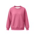 thumbnail image 4 of BLVB Boys Girls Knit Sweater Long Sleeve Crewneck Solid Color Soft Loose Pullover for Teen Kids Cozy Casual Fall Winter Jumper Top(Watermelon Red,15-16 Years), 4 of 7