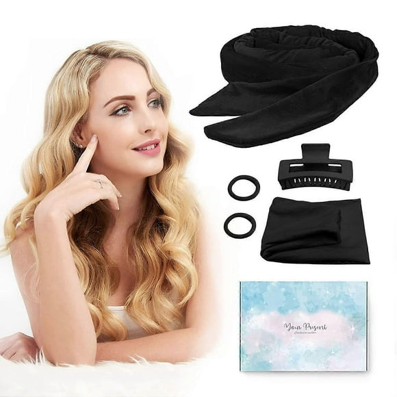 Heatless Curlers Headband, Heatless Curls For Sleeping Overnight Heatless Hair Curling Set Soft Heatless Curling Rod Headband Heatless Curling Iron wi