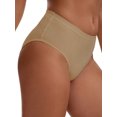 thumbnail image 4 of INSPIRE CHIC Women's High Waisted Tummy Control Briefs Butt Lifter Underwear, Available in Plus Size L Beige, 4 of 4