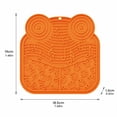 thumbnail image 3 of Lick Mat for Dogs, Silicone Pet Mat 7 Inch Lick Mat for Cats Slow Feeder for Dogs Pet Feeding Mat Calming Design for Relaxation Relief Gray, 1 Pack, 3 of 6