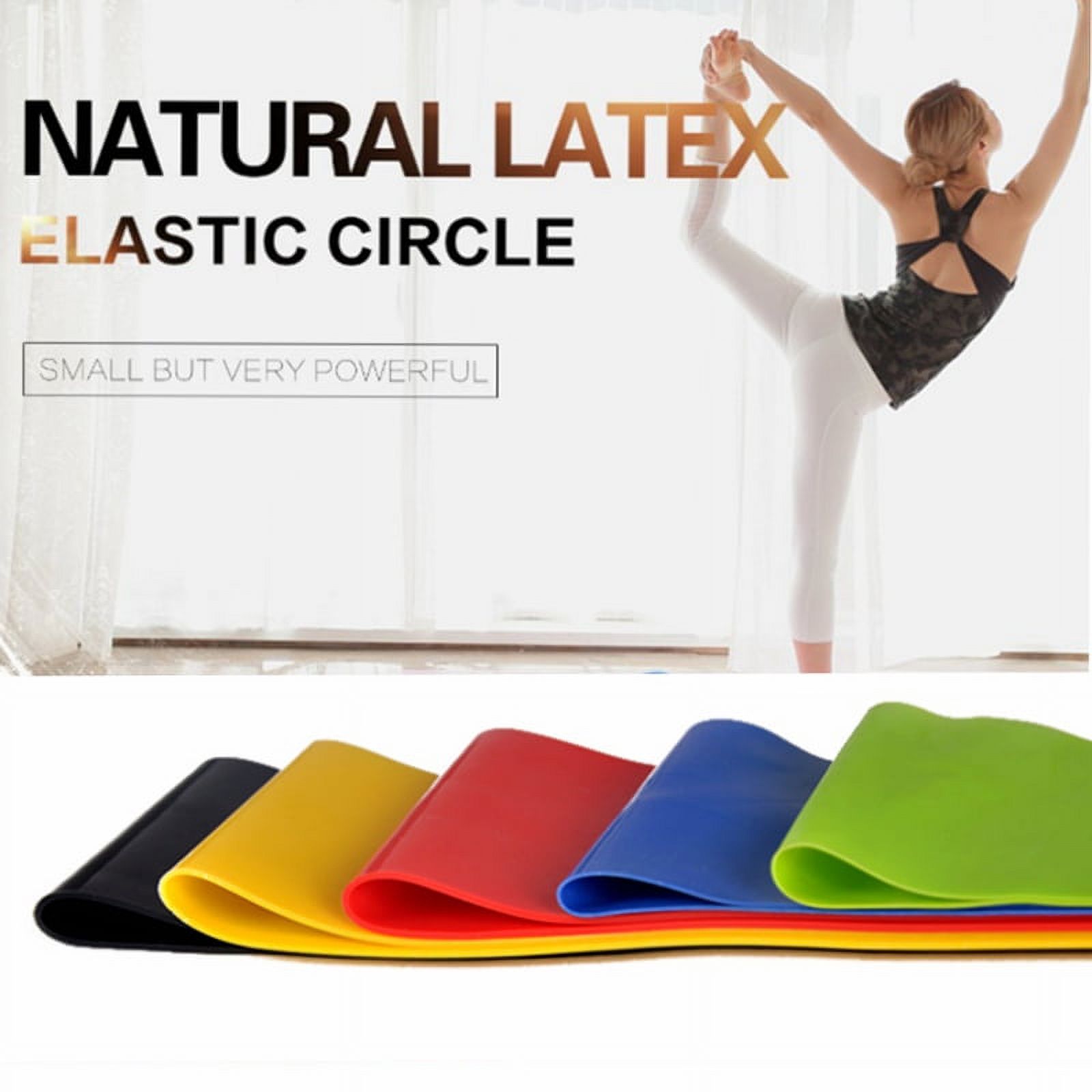 DABEI 1pc Heavy Duty Latex Resistance Band, Exercise Yoga Elastic Band For Sport Strength Training, Body Stretching, Workout, Pilates