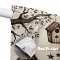 thumbnail image 4 of Sweet Home Swag Valances for Windows, Kitchen Curtains 36 Inch Length 2 Panels Set, Western Stars Bird Houses Farmhouse Retro Short Curtains for Small Windows Rod Pocket Cafe Curtains Drapes 28"x36", 4 of 8