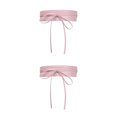 thumbnail image 1 of Decodeary Ceinture Large pour Femmes sous-Poitrine Cosplay Nœud Papillon Taille Haute Extensible Rose Type C 2Set, 1 of 6