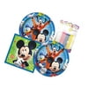 Mickey Mouse Themed Party Pack Ã‚â‚¬â€œ Includes Paper Plates & Luncheon Napkins Plus 24 Birthday Candles Ã‚â‚¬â€œ Servers 16