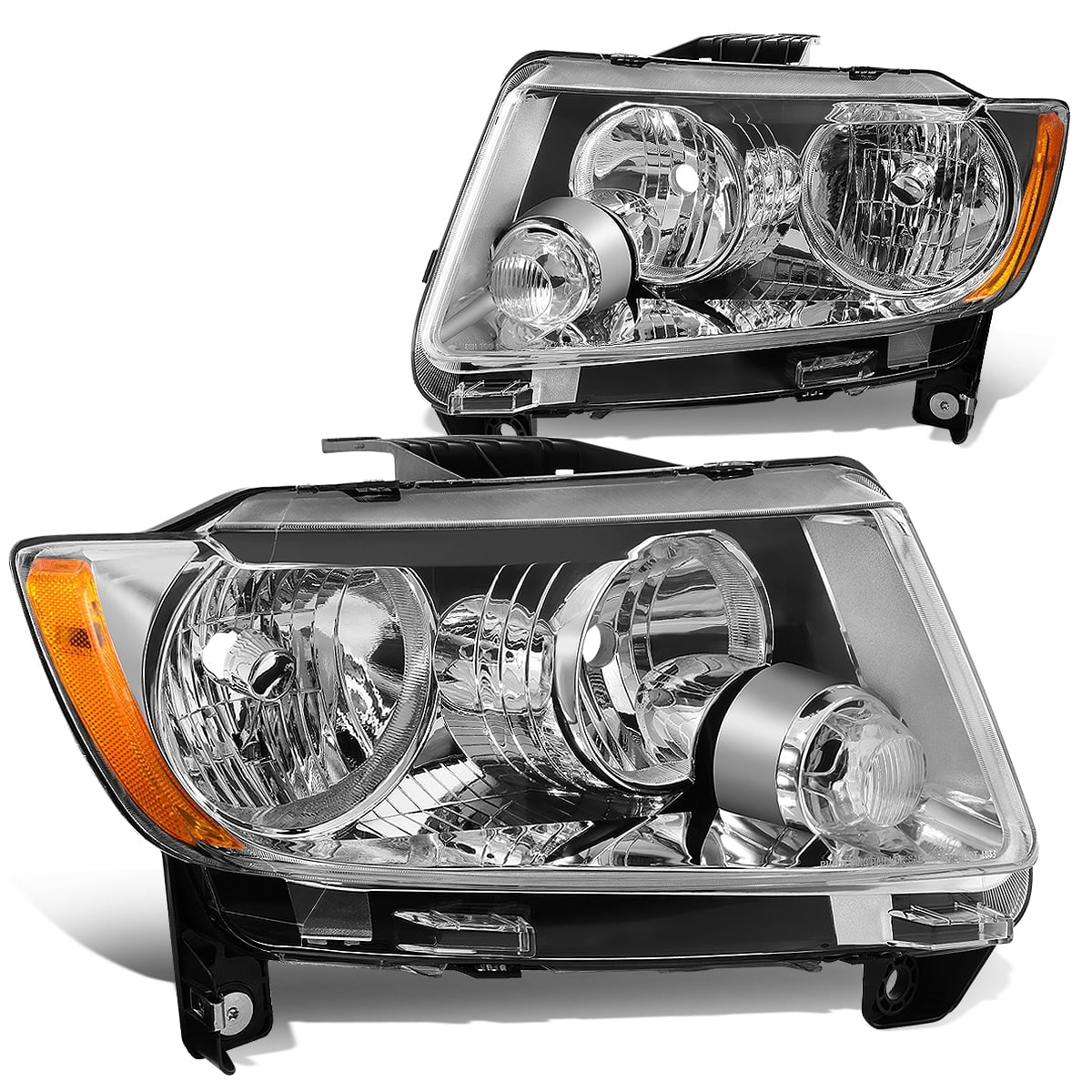 HeadlightsDepot Halogen Headlight Compatible with Jeep Grand 