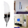 thumbnail image 3 of Feather Shaped Removable Wall Decal, Surface Applique For Bathroom Decor,Wall Arts Decals Decors, 3 of 8