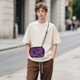 thumbnail image 6 of Stylish Crossbody Phone Bag Purse Handbags Adjustable Strap, Compact Design for Essentials Glowing Purple Butterfly, 6 of 7