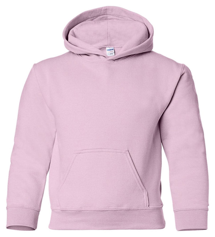 Gildan Gildan 18500B Big Boys Hooded Sweatshirt Light PinkMedium