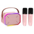 thumbnail image 1 of Mini altavoces cine en casa RGB Multi-Colores Portable Karaoke Machine Compatible dientes 5.3 para 4 5 6 7 8 9 10 11 Niña 12 años adolescentes Azules, 1 of 9