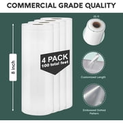 Avid Armor Vacuum Sealer Rolls, 8x25, 4 Pack, BPA-Free Heavy Duty, FoodSaver Compatible