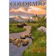 thumbnail image 2 of Art.com Colorado - Moose and Meadow Scene Art Print by Lantern Press, 12" x 18", 2 of 4