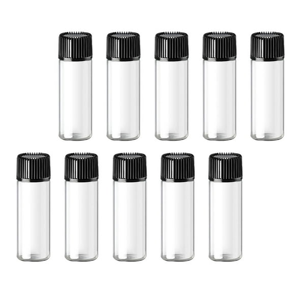 FRCOLOR 24Pcs Glass Screw-top Bottles Cosmetic Liquid Dispensing Essential Oil Bottles