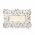 thumbnail image 3 of Mosiee Table Runner Embroidered Floral Lace Fabric Translucent Gauze Hollow-Carved Design Table Cloth Retro Style, 3 of 9