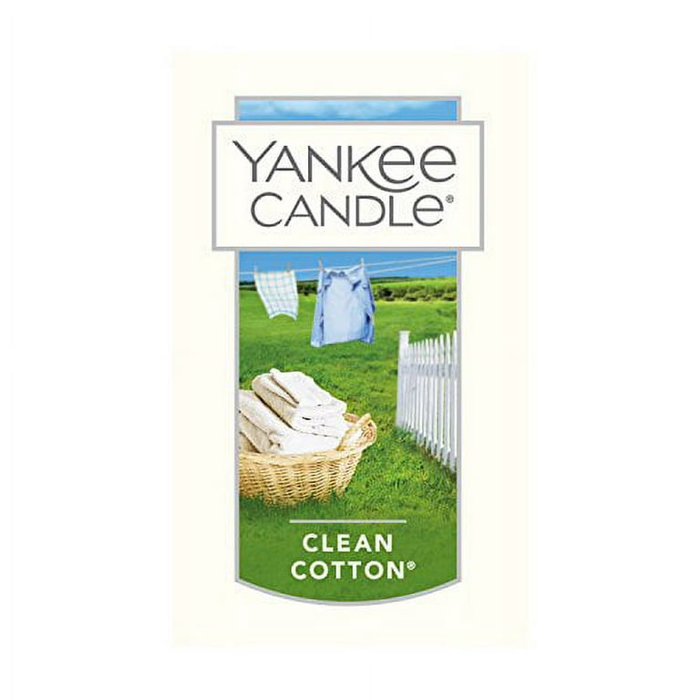 Yankee Candle Charming Scents Car Air Freshener Refill, Clean Cotton