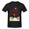 thumbnail image 4 of Bingfone Merry Christmas Elk Men'S Loose Fit Short-Sleeve Pocket T-Shirt, 4 of 7