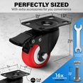 thumbnail image 2 of Juego de ruedas Castrek Heavy Duty de 2 pulgadas con frenos de carga de 500 kg, 2 of 8