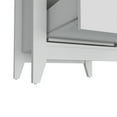 thumbnail image 4 of Miekor Furniture Nightstand More, Two Shelves, Four Legs, White Finish 123020, 4 of 9