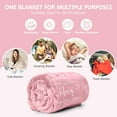 thumbnail image 5 of Get Well Gifts for Women After Surgery Hug Blanket Sunflower Gifts for Women Get Well Soon Gift for Women Friends Coworkers Feel Better Inspirational Gifts for Women Healing Blanket 50"*60" Purple, 5 of 5