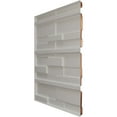 thumbnail image 4 of 19 5/8"W x 19 5/8"H Offset Brick EnduraWall Decorative 3D Wall Panel, Bright Coat Copper (Covers 2.67 Sq. Ft.), 4 of 6