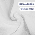 thumbnail image 4 of Toalla de Baño Completo Hokins 100% Algodón Premium 102x178 2 Piezas Blanca, 4 of 7