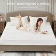 thumbnail image 3 of Bwarm Heated Mattress Pad ETL Certified Flower Bed Warmer with 9 Heat Settings, 1-12 Hours Auto Off Deep Pocket, Machine Washable, White (Full), 3 of 7