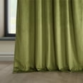 thumbnail image 5 of HPD Half Price Drapes Retro Green Heritage Plush Velvet Room Darkening Curtains for Bedroom & Living Room Curtains (1 Panel), Window Curtains 120 inches long, Rod Pocket Curtains & Drapes, 50W X 120L, 5 of 12