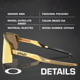 thumbnail image 2 of Oakley OO9465 Sutro Lite Sweep Re-Discover Collection Shield Shaped Non-Polarized Sunglasses for Men - Includes Official Eyewear Kit - Brass Tax Frame with Prizm 24K Lens, 2 of 5