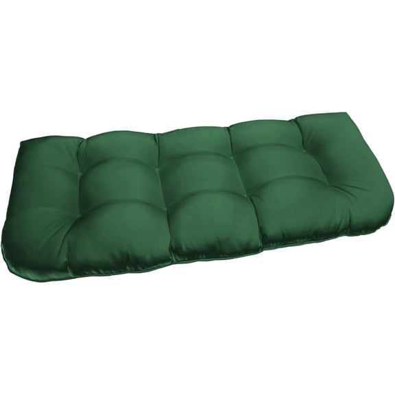 Outdoor Bench Cushions, Waterproof Patio Loveseat Cushions  Thick Love Seat Bench, 44" x 19" x 5", Green