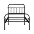 thumbnail image 3 of Pemberly Row 43.3" Contemporary Metal Twin Size Bed Frame Platform in Black, 3 of 8