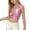Hot Pink, variant on Girls Shiny Metallic Tank Tops Summer Sleeveless Ruffle Trim Crop Top Vest Belly Dance Sparkly Stage Y2k Outfits( Gold, 9-10 Years )