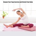 thumbnail image 3 of Costway Yoga Bolster Pillow Meditation Pillow w/Washable Cover & Carry Handle Pink, 3 of 9