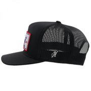 Hooey® Mens Pabst Blue Ribbon 5-panel Black Trucker Cap 2273T-BK