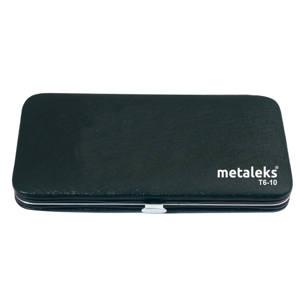 6PCS Complete Matt Finish Volume Tweezers Eyelash Extension Set With Black Magnetic Pouch  for Six Instruments