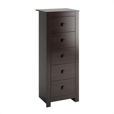 Atlin Designs Tall Boy Chest Of Drawers Dresser In Rich Espresso