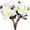 White, variant on 4 Lifelike White Silk Magnolia Flowers - Realistic Artificial Magnolia Branches for Home and Wedding Decoration